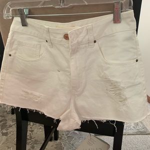 PacSun White Denim Shorts